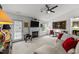Inviting living room with a fireplace and comfortable seating at 1725 E Honey Springs Ave, Fuquay Varina, NC 27526