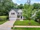Beautiful two-story home with a manicured lawn, two-car garage, and classic American-style facade at 201 Forbes Rd, Wake Forest, NC 27587