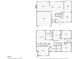 Detailed floor plan showcasing the layout of the home's living spaces and bedrooms at 201 Forbes Rd, Wake Forest, NC 27587
