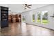 Bright, open-concept living room seamlessly connected to the modern kitchen at 206 Wynngate Dr, Cameron, NC 28326