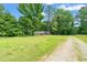 An exterior view of home showing natural light, expansive yard, and mature trees at 211 Cool Spring Rd, Durham, NC 27713