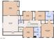 Second floor layout featuring bedrooms, bathrooms, a bonus room, laundry, and attic access for optimal living at 2125 Oakcrest Ct, Raleigh, NC 27612