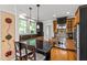 Spacious kitchen with island seating and stainless steel appliances at 2202 St Marys St, Raleigh, NC 27608