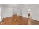 Bright and open living space featuring hardwood floors and seamless room transitions at 2202 St Marys St, Raleigh, NC 27608