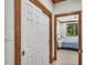 Hallway with carpet and a bedroom at 289 Stoneview, Pittsboro, NC 27312