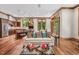 Open concept living room with a kitchen island and dining area at 289 Stoneview, Pittsboro, NC 27312