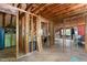 Unfinished attic space featuring wood framing, beams, and flooring at 3 Bent Oak Ct, Durham, NC 27705