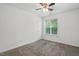 Bedroom featuring carpet, ceiling fan, and a window at 353 Spearhead Pl, Clayton, NC 27520