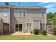 Backyard with patio and lawn at 401 Dyersville Dr, Morrisville, NC 27560