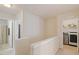 Upstairs hallway with access to bathroom, laundry room and other bedrooms at 401 Dyersville Dr, Morrisville, NC 27560