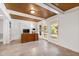 Finished basement with office space and walkout access at 4906 Lakemont Dr, Raleigh, NC 27609