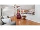 Open concept living area with hardwood floors and seamless transition to the kitchen at 4906 Lakemont Dr, Raleigh, NC 27609