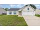 Charming single-story home with a two-car garage and well-manicured front yard at 503 Kinship Ln, Apex, NC 27502