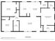 Detailed floor plan layout showcasing bedrooms, bathrooms, kitchen, living room, dining area, laundry, and WIC at 724 Harolds Northfield Dr, Cedar Grove, NC 27231