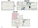 Detailed floor plan of a spacious house layout, showing room dimensions and overall design at 7801 Wood Way Ct, Raleigh, NC 27606