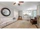Comfortable living space with views of the kitchen and dining area at 101 Eden Glen Dr, Holly Springs, NC 27540