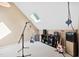 A bonus room featuring guitars, microphones, and music equipment at 102 Legacy Ln, Durham, NC 27713