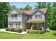 Traditional two-story home with a covered porch and well-maintained landscaping at 110 Lexington Ave, Zebulon, NC 27597