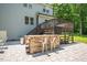 Outdoor bar and backyard deck, perfect for outdoor dining and entertaining guests at 110 Lexington Ave, Zebulon, NC 27597