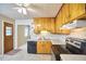 Traditional kitchen with wooden cabinets and stainless steel oven at 1105 Horseshoe Rd, Durham, NC 27703