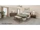 Serene staged bedroom with soft lighting, neutral tones, and comfortable furnishings for relaxation at 123 Gunderson Ln, Garner, NC 27529