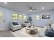 Cozy living room with neutral tones, comfortable seating, and ample natural light for a warm and inviting atmosphere at 1302 Buffaloe Rd, Garner, NC 27529