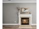 Close up of a fireplace at 131 Cricketgrass Dr, Cary, NC 27513
