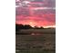 Beautiful sunset over a grassy field with a pond, reflecting the vibrant colors at 2408 Eddie Howard Rd, Willow Springs, NC 27592