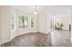 Eat in area with lots of natural light and wood flooring at 3008 Isabella Dr, Raleigh, NC 27603