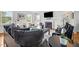 Inviting living room featuring a fireplace, comfortable seating, and stylish decor, creating a relaxing ambiance at 3816 Dover Rd, Durham, NC 27707