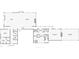 Detailed floor plan showing the layout of the home, including the kitchen, living room, and bedrooms at 382 Valley Ln, Pittsboro, NC 27312