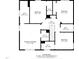 Second level floor plan with bedrooms, baths, and walk-in closets at 412 Carr Store Rd, Cedar Grove, NC 27231