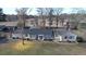 Aerial view of a home surrounded by mature trees and a well-kept yard at 526 N Fairview Rd, Rocky Mount, NC 27801