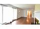 Hardwood floors, fireplace, and ample natural light create an inviting living space at 526 N Fairview Rd, Rocky Mount, NC 27801