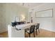 Spacious dining room featuring custom wall texture and hardwood floors at 5308 Montclair Dr, Raleigh, NC 27609