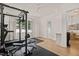 Brightly lit exercise room featuring modern workout equipment at 5308 Montclair Dr, Raleigh, NC 27609