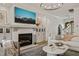 Inviting living room with a fireplace and comfortable seating at 5308 Montclair Dr, Raleigh, NC 27609