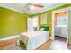 Bedroom features hardwood floors and washer dryer hookups at 5625 Church Rd, Graham, NC 27253