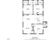 Detailed floor plan showcasing the layout of the home with dimensions and room names at 5625 Church Rd, Graham, NC 27253
