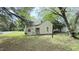 Exterior of home with green lawn, surrounded by large trees at 752 Nashville Rd, Rocky Mount, NC 27803