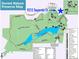 Community map of the area highlighting local trails, lakes, and amenities near the property at 9212 Sayornis Ct, Raleigh, NC 27615