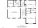 Detailed floor plan showcasing the layout of the home's second floor, including bedrooms and bathrooms at 9212 Sayornis Ct, Raleigh, NC 27615