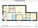 Detailed floor plan of unit B layout including dimensions of all rooms at 112 S Joyland St, Durham, NC 27703