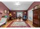 Home office featuring a desk, chair, and natural light from the window at 12221 Orchardgrass Ln, Raleigh, NC 27614
