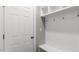 Functional mudroom featuring built-in storage and a bench at 123 Pony Gallop Ln, Clayton, NC 27520