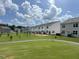 View of a neighborhood with well-maintained lawns and sidewalks, creating a Gathering-friendly environment at 124 N Keatts Winner Ct, Wilson's Mills, NC 27520
