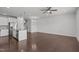Modern kitchen area with stainless steel appliances and island at 127 Bowerbank Ln, Apex, NC 27539