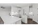 Beautiful kitchen featuring white cabinets, a large island, and modern finishes at 2178 Pink Peony Circle Lot 167 Cir, Durham, NC 27703
