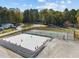 Aerial view of basketball and practice court showing the community's recreational sports area at 225 Sacred Fire Rd, Louisburg, NC 27549