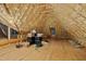 Unfinished attic space that has been insulated with foam insulation. Plenty of room for storage at 238 Michelangelo Way, Cary, NC 27518